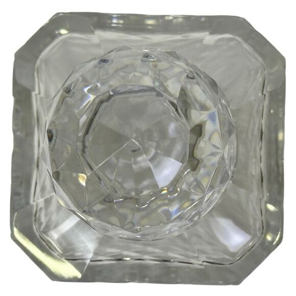 Heavy Lead Crystal Diamond Cut Square Vintage 9.75" Decanter-Excellent - Picture 8 of 8